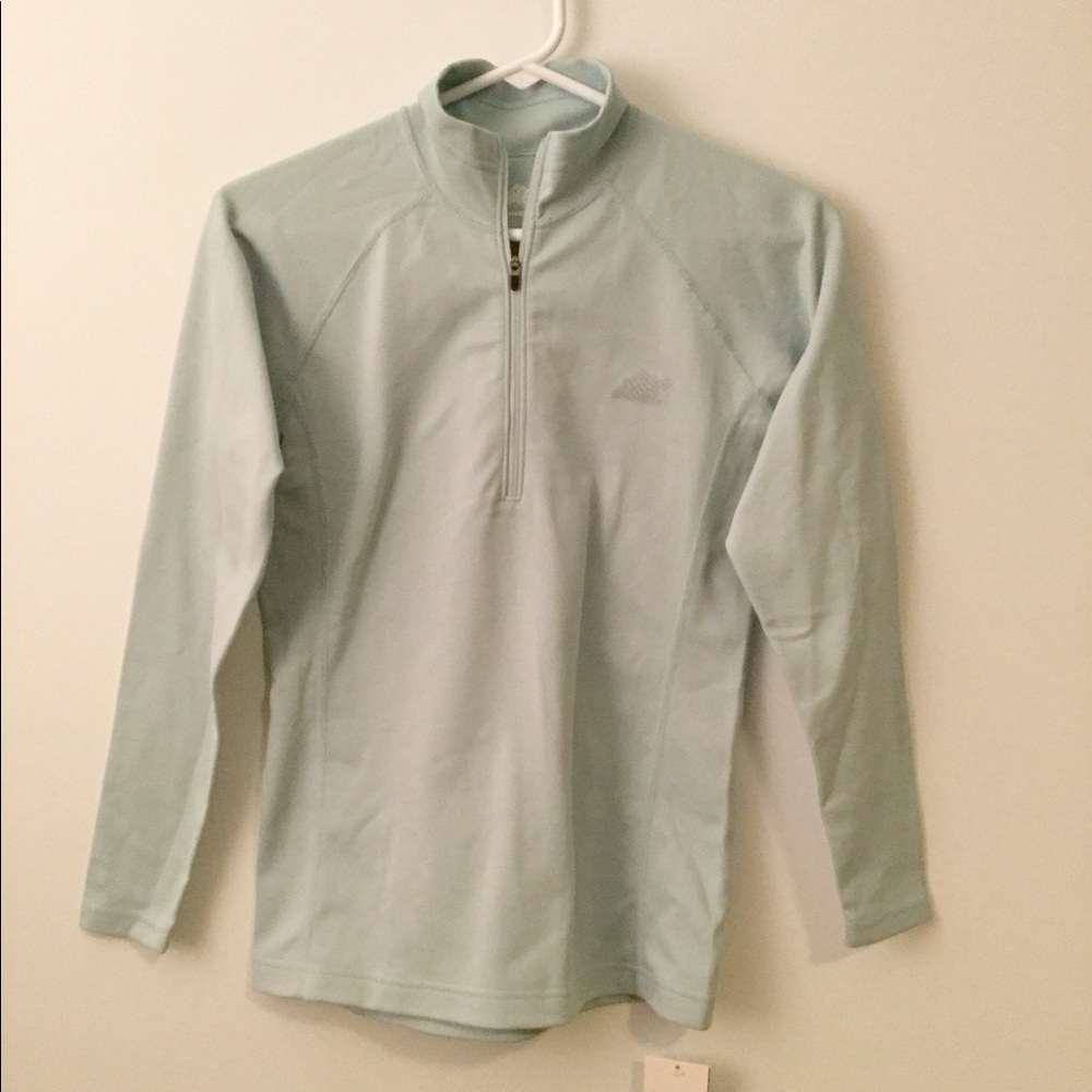 EMS Half Zip Wind Ice Blue Thermal Top